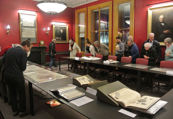 The evening finished with a special display of material from the Society's archive and rare books collection